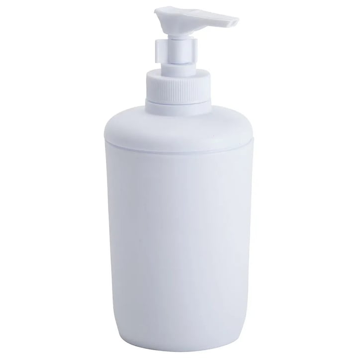 Dispenser pentru sapun lichid, alb din polipropilena 16 x 6 cm