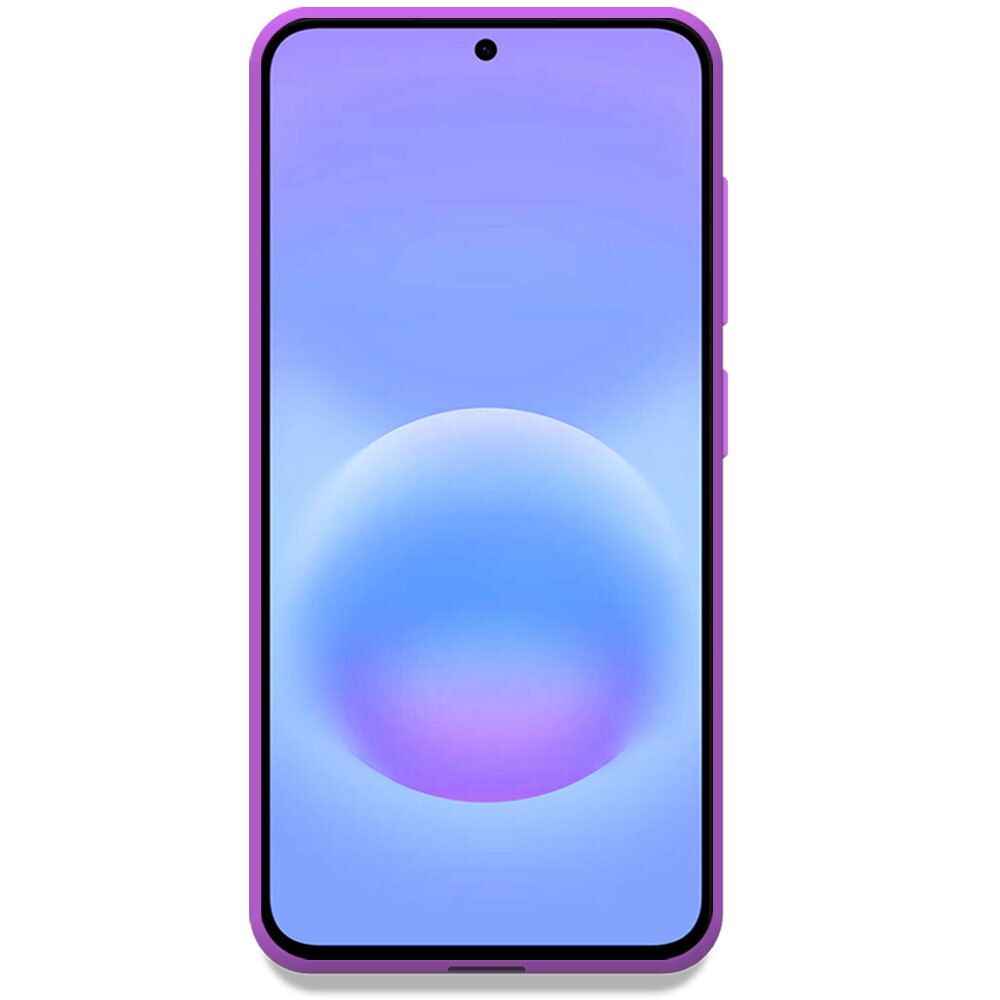 Husa pentru Samsung Galaxy A57 5G, Color Shield, Interior de catifea, Suprafata aderenta, Protectie antisoc, Margini ridicate, Regular Fit, Silicon, Mov intens