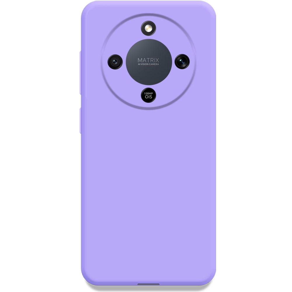 Husa pentru Honor Magic 8 Lite, Color Shield, Interior de catifea, Suprafata aderenta, Protectie antisoc, Margini ridicate, Regular Fit, Silicon, Lavanda