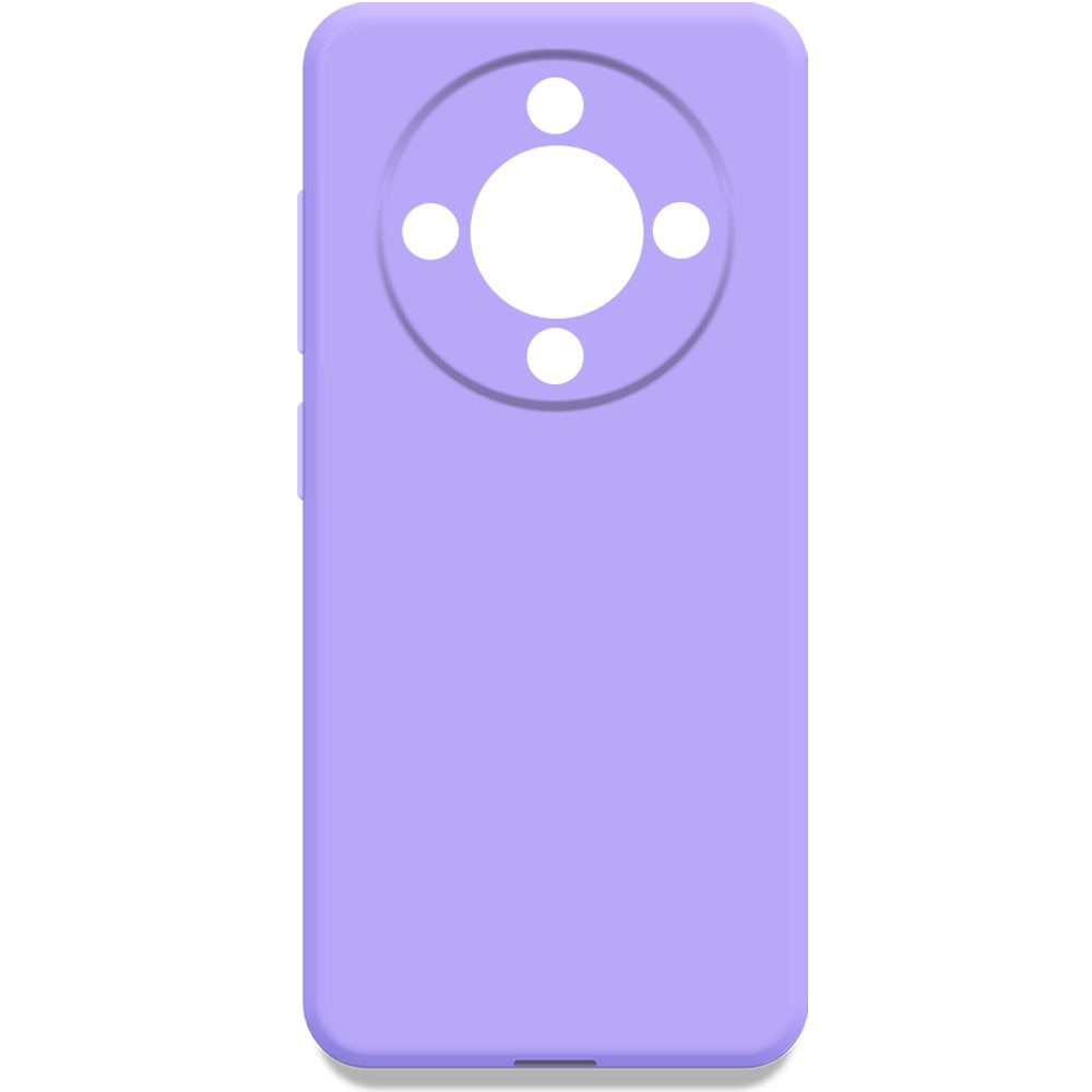 Husa pentru Honor Magic 8 Lite, Color Shield, Interior de catifea, Suprafata aderenta, Protectie antisoc, Margini ridicate, Regular Fit, Silicon, Lavanda