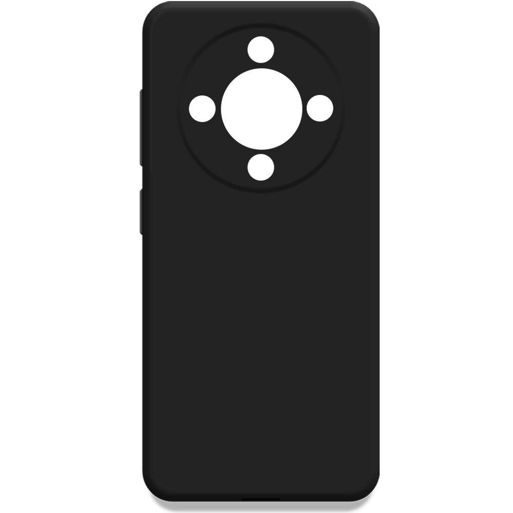 Husa pentru Honor Magic 8 Lite, Color Shield, Interior de catifea, Suprafata aderenta, Protectie antisoc, Margini ridicate, Regular Fit, Silicon, Negru