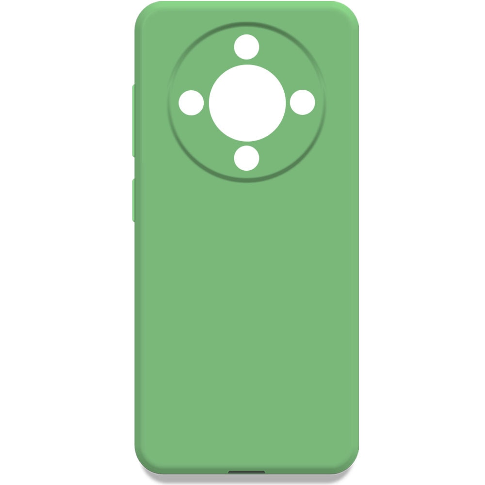 Husa pentru Honor Magic 8 Lite, Color Shield, Interior de catifea, Suprafata aderenta, Protectie antisoc, Margini ridicate, Regular Fit, Silicon, Verde deschis
