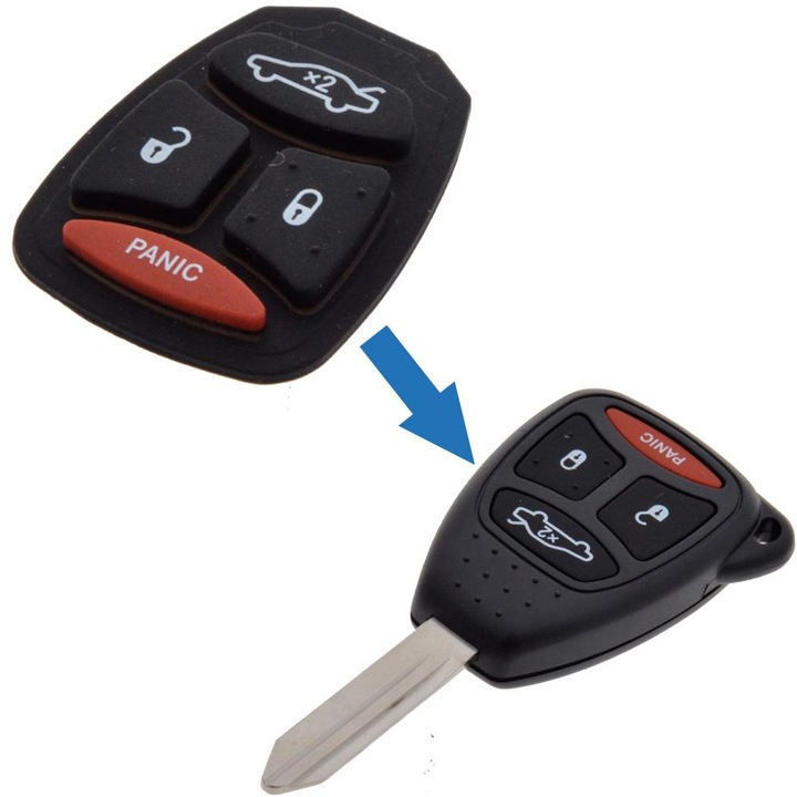 Cheie cauciuc GUM40, pentru Chrysler Jeep Dodge
