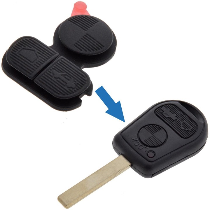 Cheie cauciuc GUM03, pentru uși și porți, BMW