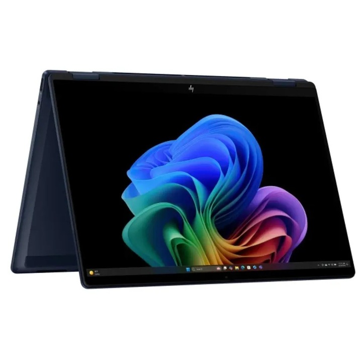 Laptop HP OmniBook X Flip Intel Core Ultra 7 258V 14inch 2K OLED Touch 32GB 1TB Windows 11 Home Blue