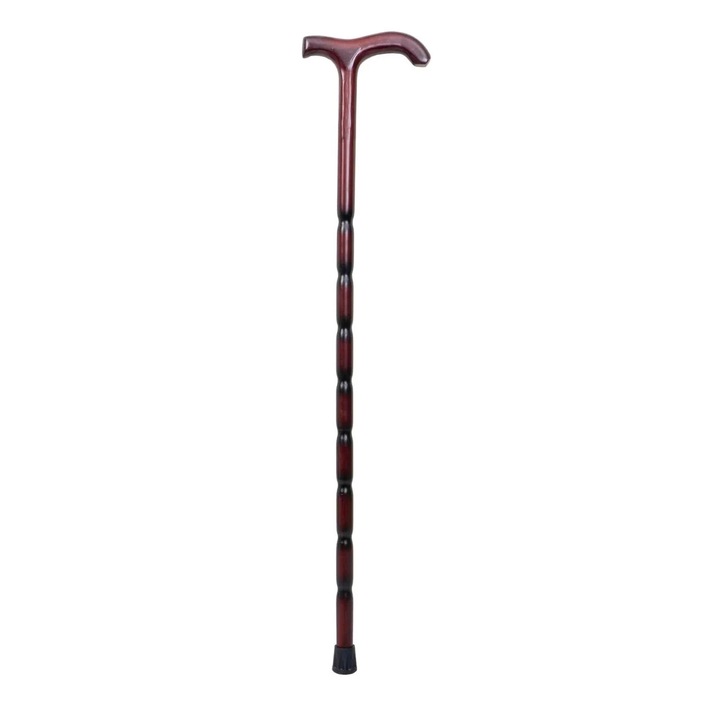 Baston din lemn cu model, inaltime 89 cm, pentru sustinere si stil