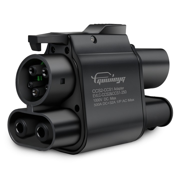 Adaptor incarcare EV GUWIEYG CCS2 la CCS1 500A 500kW negru