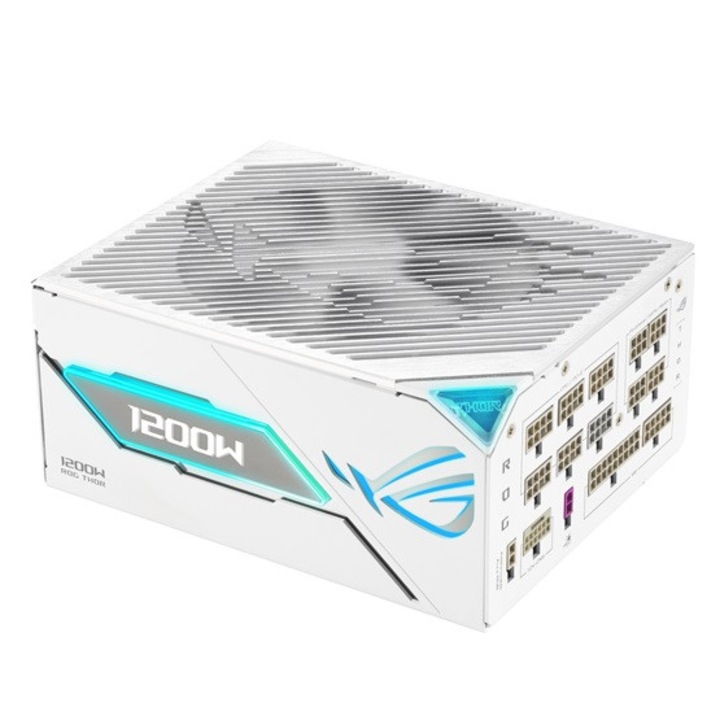 Sursă de alimentare Asus ROG THOR 1200W - ROG-THOR-1200P3-WHITE GAMING - ATX 3.1 - Modular - Alb