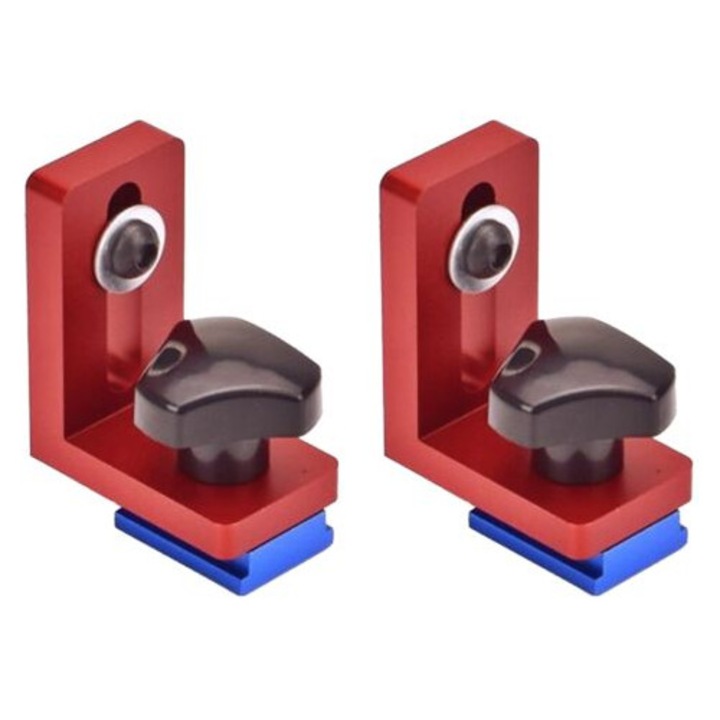Set de 2 opritoare pentru sine de ghidare, 30mm, din aliaj de aluminiu, rezistente la coroziune, pentru prelucrarea lemnului