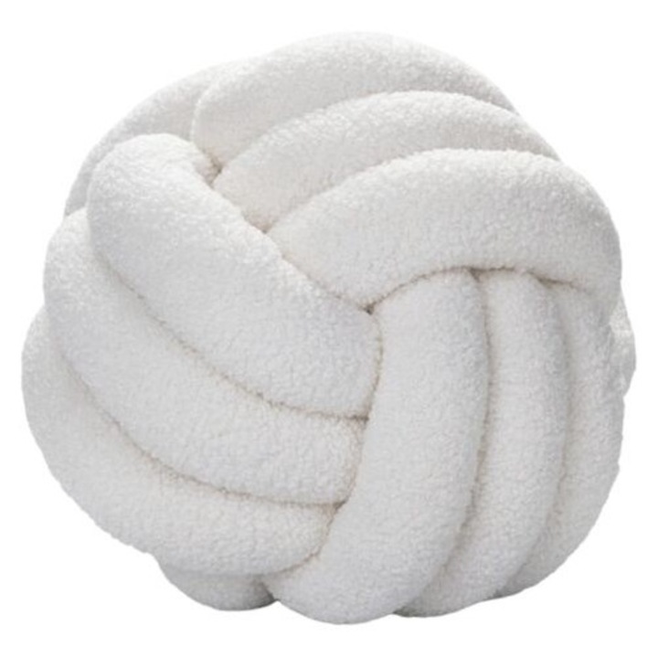 Perne decorative, bej deschis, form de nod, 22 cm, set