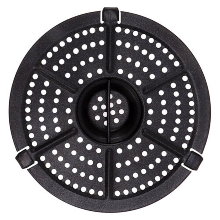 Tava de gratar antiaderenta de schimb 15.5 cm, design perforat, cu maner, set de accesorii pentru friteuza