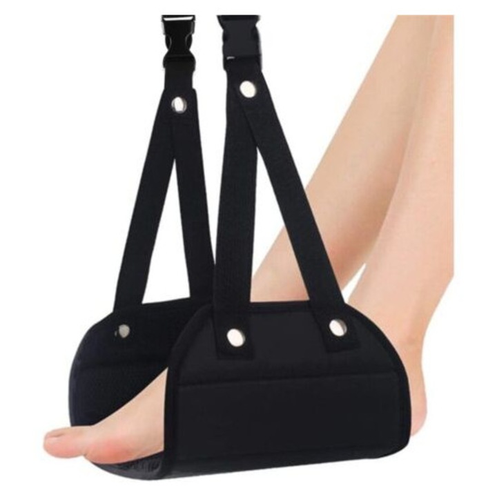 Suport pentru picioare de calatorie, hamac portabil, suport pentru picioare in avion, usor, compact, 5oz