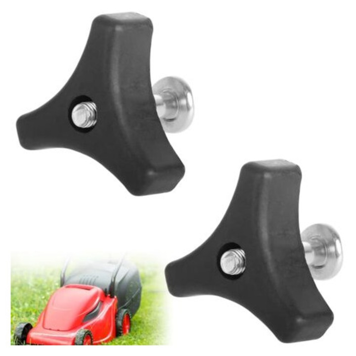 Set 2 Manere Triunghiulare pentru Motocoasa, Dimensiune 55x43mm, Compatibilitate Mare