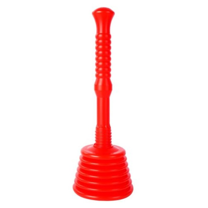 Plunger chiuveta, design ergonomic, 36x12.5cm, rezistent la coroziune, pentru deblocarea scurgerilor