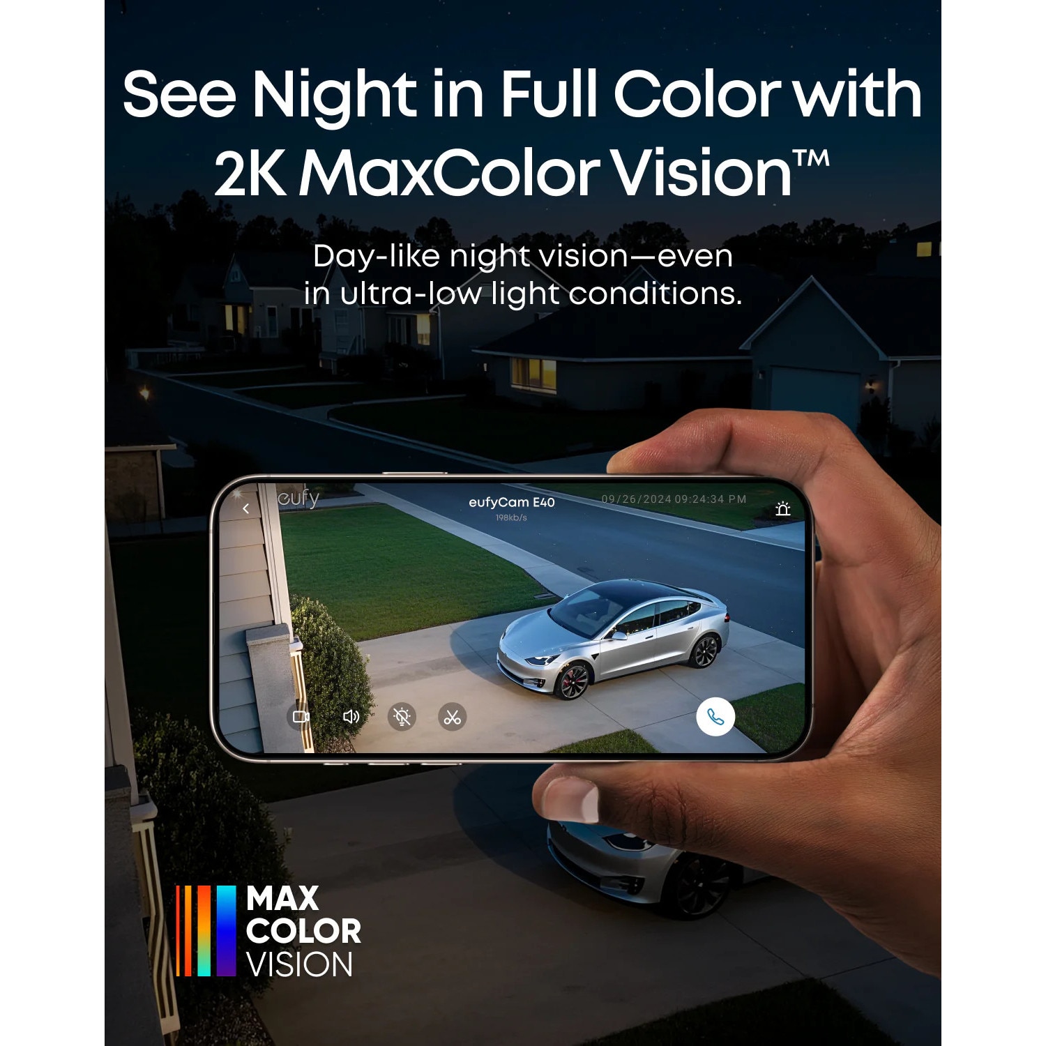 Computer Vision Camera Emag Система за видеонаблюдение eufyCam E40 Wireless, MaxColor Night Vision ...