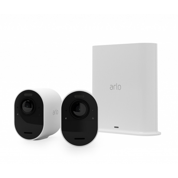 Camera supraveghere video Arlo Ultra 2 Spotlight VMS5240-200EUS IP 4K set de 2, 3840 x 2160 Alb