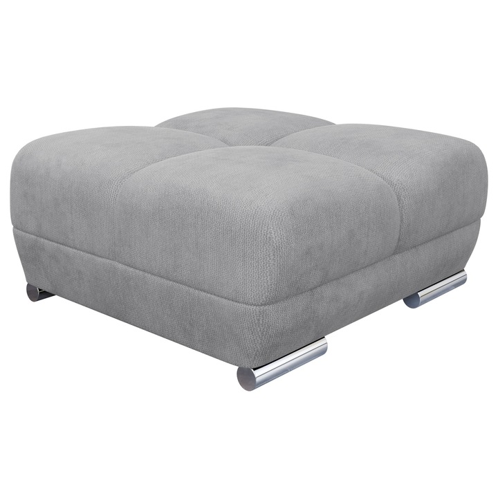 Puf Bordia, MIRJAN 24, argint, 90x90x45 cm
