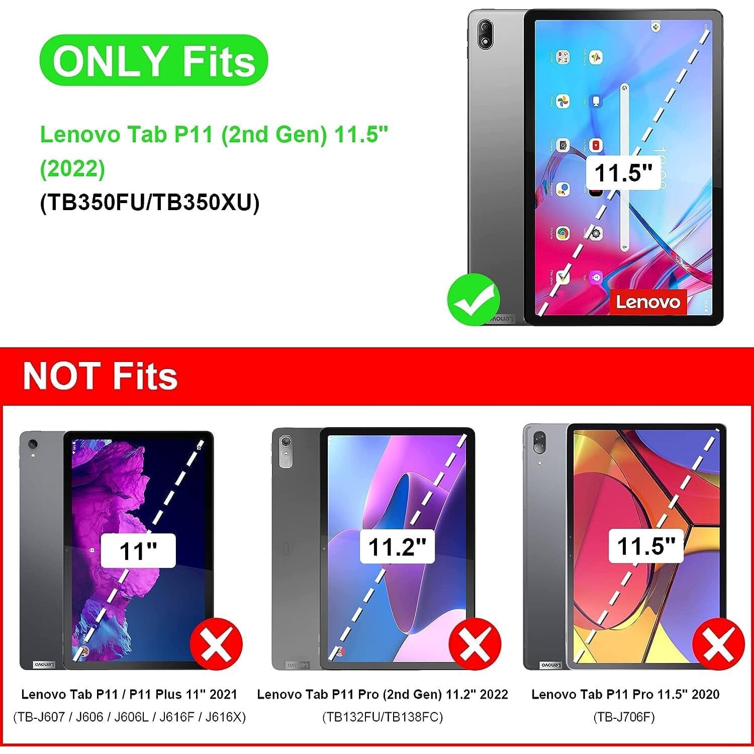 Husa KEDBBAO Compatibila cu Lenovo Tab P11 2nd Gen 11.5 inch Cu Suport Pix