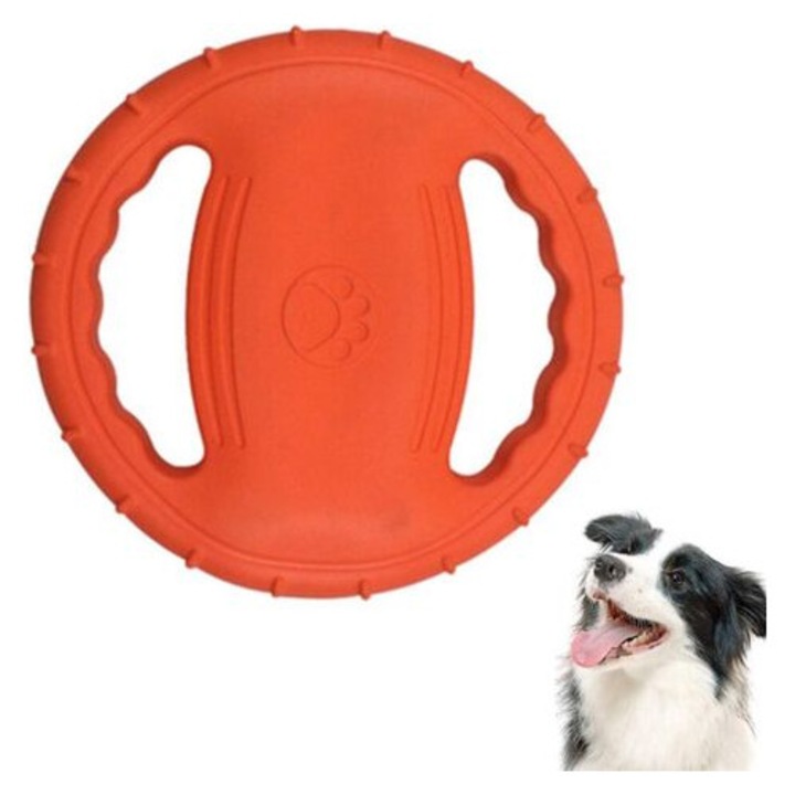 Frisbee pentru caini, 20 cm, portocaliu