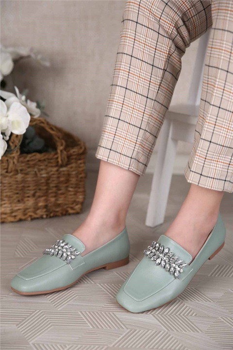 Балерини, Екологична кожа, Moda Trend, 306164, Ментол, 36