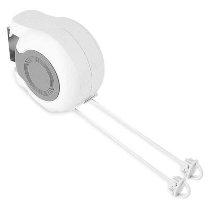 Uscator rufe retractabil, 13m, set cu 2 sarme, pentru balcon, gradina, dimensiuni 20.3x16.3x10cm