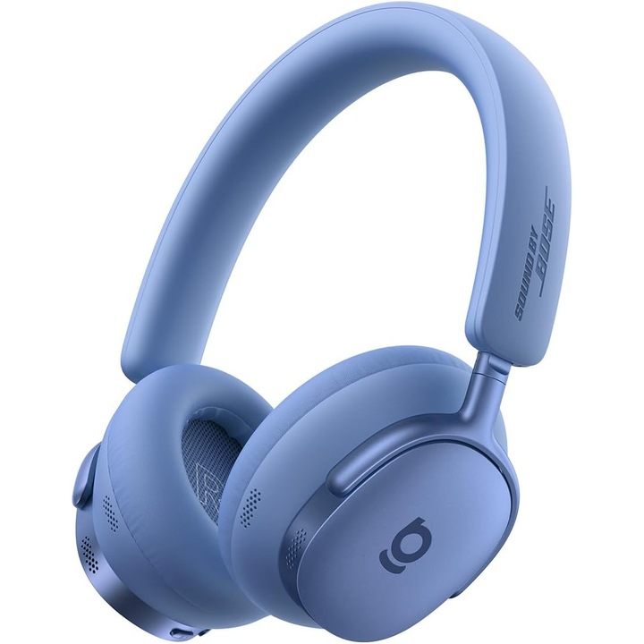 Casti Over-Ear Baseus Inspire XH1, Sound by Bose, Adaptive ANC, Bluetooth 6.0, Dolby Audio & Hi-Res, Bluetooth 6.0, Autonimie 100h, Twilight Blue