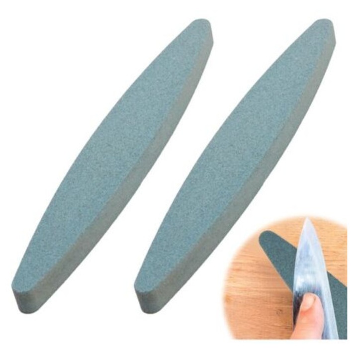 Set de 2 ascutitoare pentru unelte de gradina, 230mm, forma ovala, confortabile