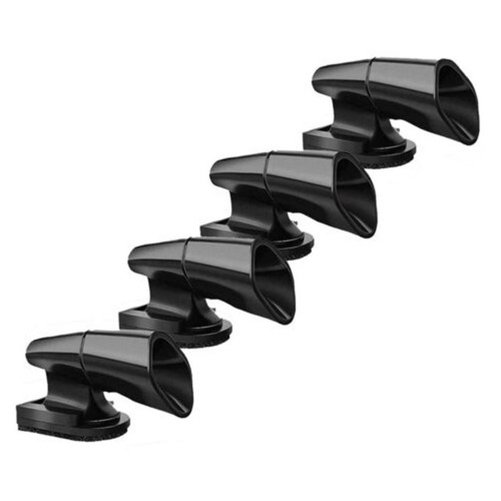 Set 4 semnale sonore pentru cerbi, avertizare animale salbatice, plastic ABS, negru