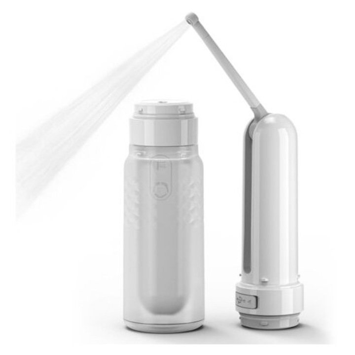 Bidet electric portabil reincarcabil, 320ml, 3 moduri de spray, duza rotativa 180°, igiena intima pentru postpartum, bebelusi si seniori