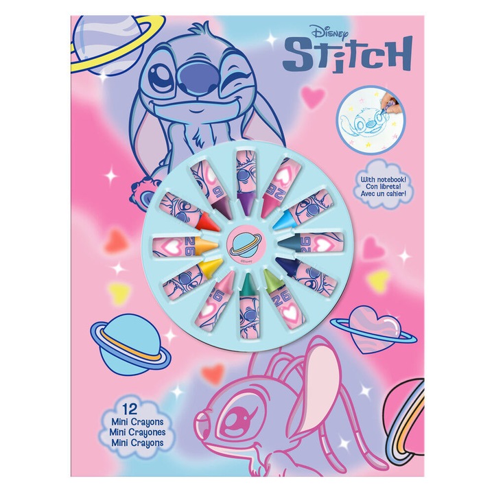Disney Lilo és Stitch, A csillagkutya This World füzet + mini zsírkréta szett