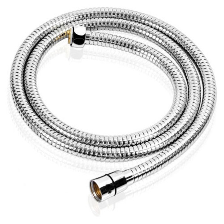 Hose de dus din otel inoxidabil, 200cm, rezistent la rugina, anti-torsion, cu racorduri din alama