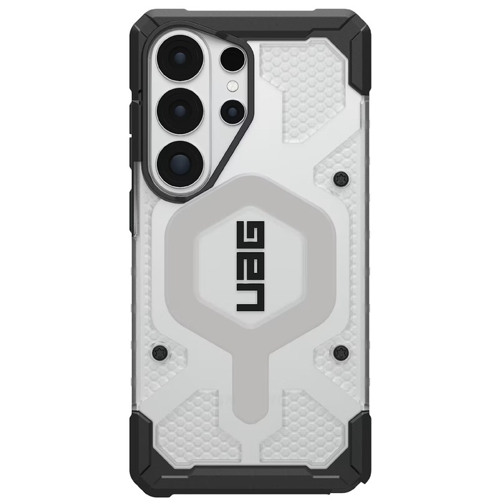 Husa de protectie UAG Pathfinder Clear Magnetic pentru Samsung Galaxy S26 Ultra Ice Silver