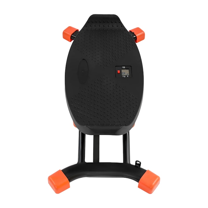 Aparat de schi pentru interior Slide Stepper, 2 benzi de rezistenta, negru, 120kg