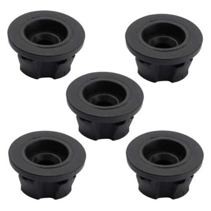 Capac motor din cauciuc, 5 buc, protectie motor, negru, 6420940785