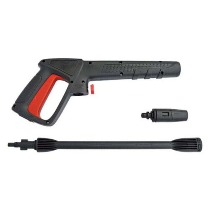Pistol de apa cu presiune, set cu lance, compatibil Bosch AQT si Black & Decker, 2100 PSI, culoare neagra