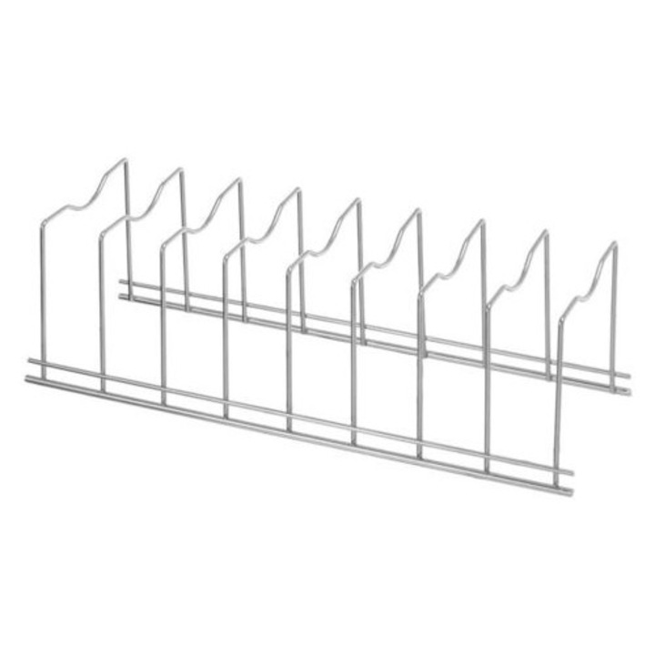 Scurgator vase din otel inoxidabil, organizator de bucatarie, 9 bare verticale, 30x10x7cm