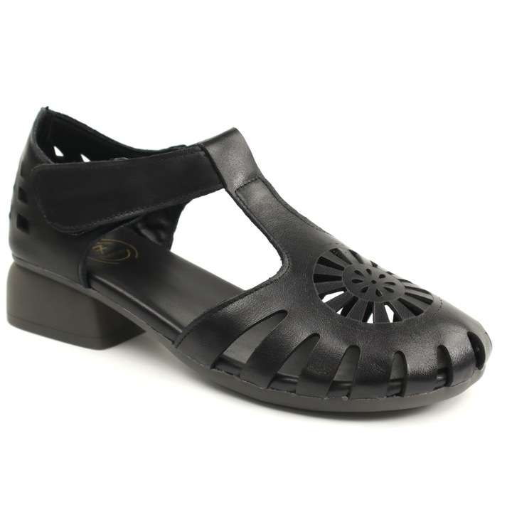 Pantofi dama decupati 631, Negru