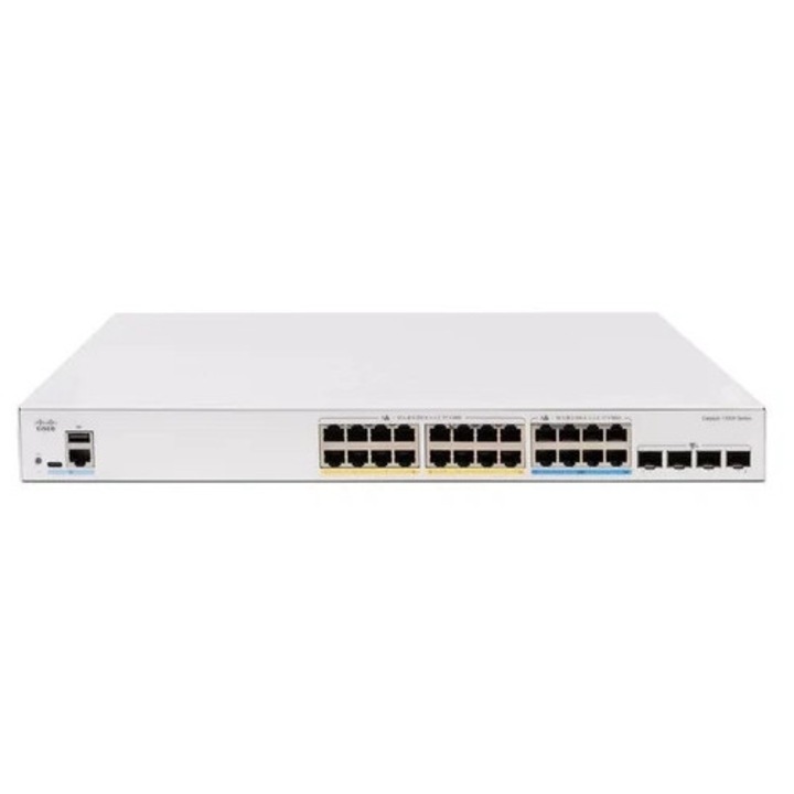 Hub Cisco 1300X 8-port 5GE, 16-port GE UPOE, 4x10G SFP+, alb