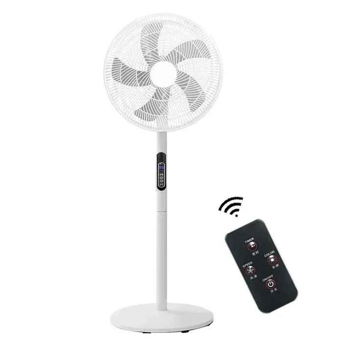 Vivendo állóventilátor, 1120 mm, fehér, 90 fokos oszcilláció, 3 sebességfokozat
