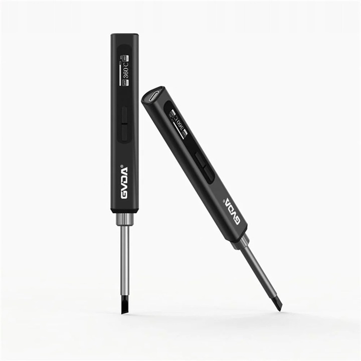 Pistol de lipit GVDA GD300, 65W, USB-C, control temperatura 80-420C, 171mm, 37g, set complet