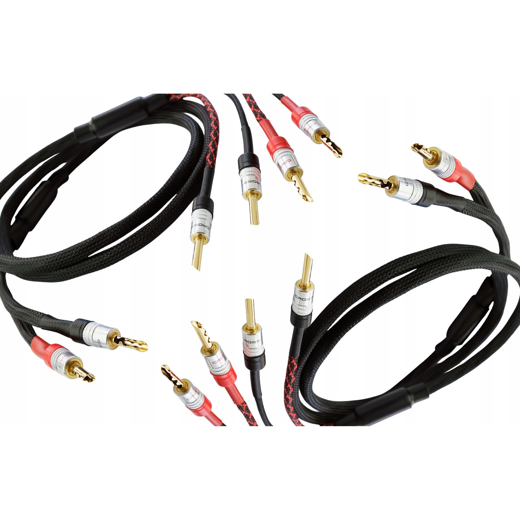 Cabluri Cross Cabluri bi-wire Cross-Tech HQ8, 2x4mm2 si 2x2,5mm2, 2,5m, cu conectori ...