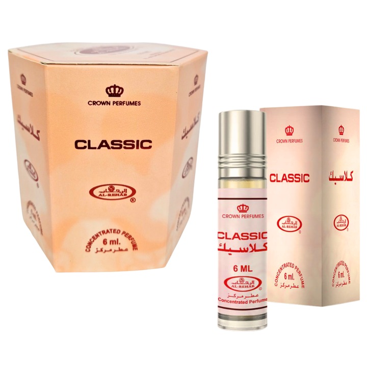 Комплект от 6 парфюма на маслена основа Classic 6 ml, Al Rehab, флорален, сладък, за жени
