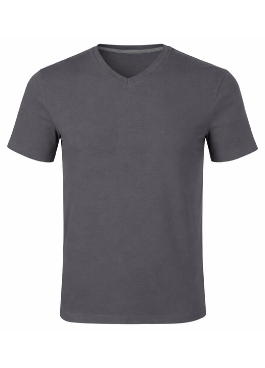 Tricou barbati V-Neck Geravian, Gri