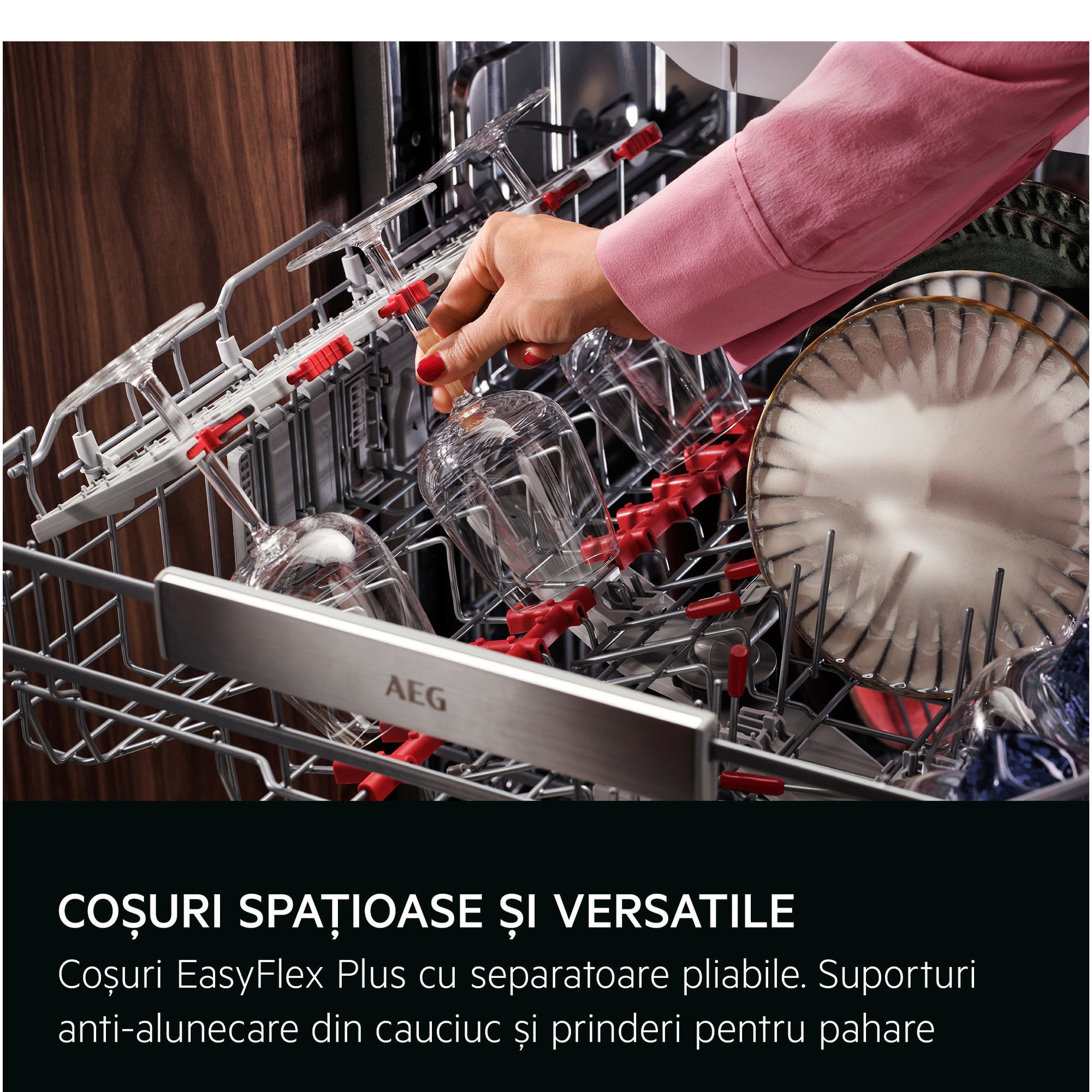 Masina de spalat vase incorporabila AEG NG87IX2TK, 15 seturi, 8 programe, clasa energetica A-10% , Conectivitate WI-FI, dimensiune 60 cm