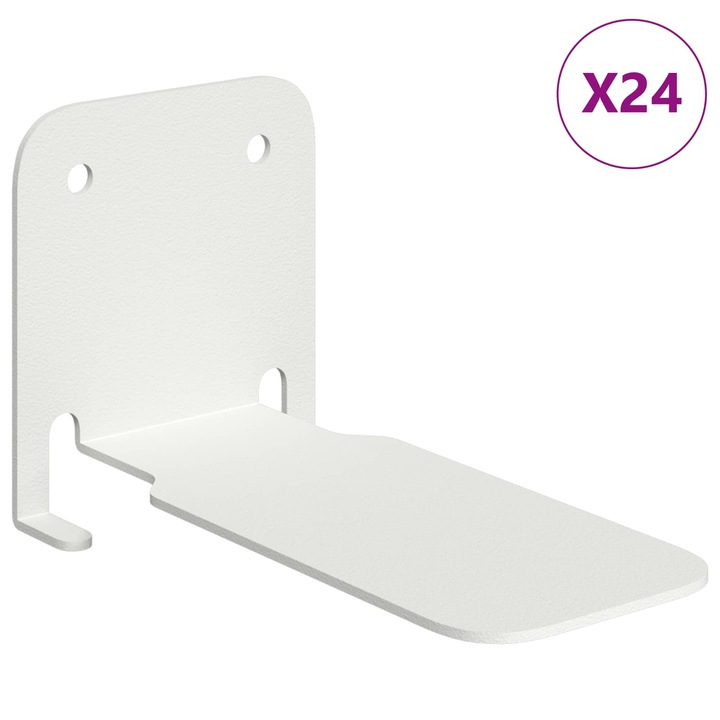 Set Raft suspendat cu raft cu depozitare 2 pcs vidaXL, Negru 15 x 15 x 2 cm