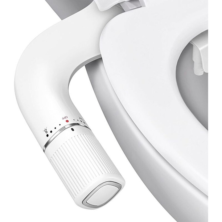 Bidet cu duza dubla, design ultra-subtire, control ergonomic, alb, 1 bucata