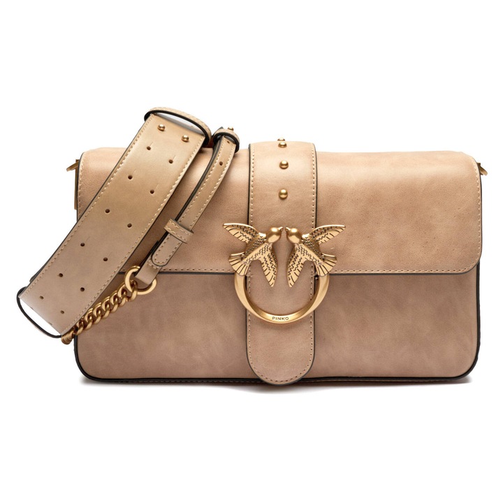Pinko, кожена, чанта за рамо, LOVE ONE CLASSIC SLOUCHY