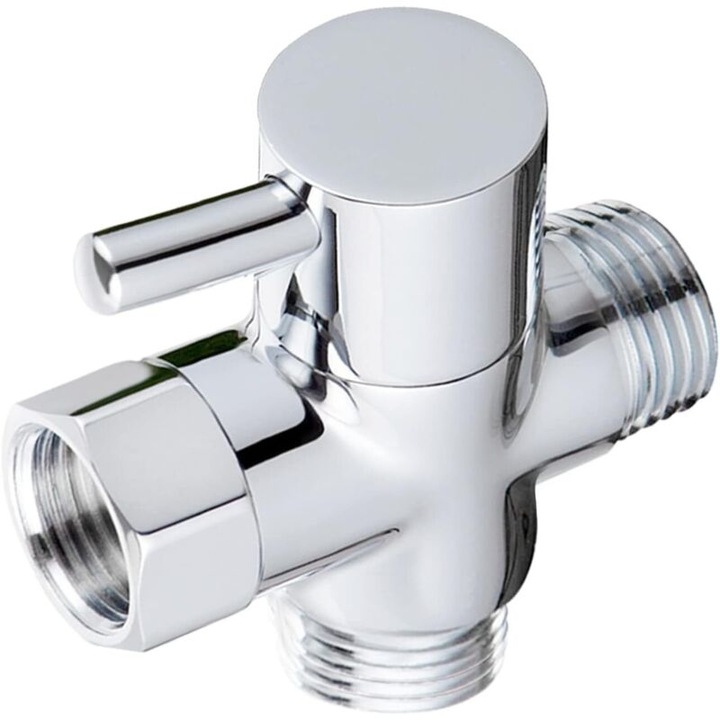 Szaniter csaptelep, 1.33 cm, 3 utas, krómozott, 1 darabos készlet
