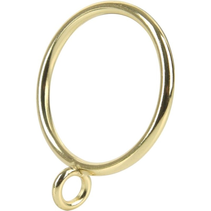 Set de 20 inele pentru perdele, 45 mm diametru interior, aurii