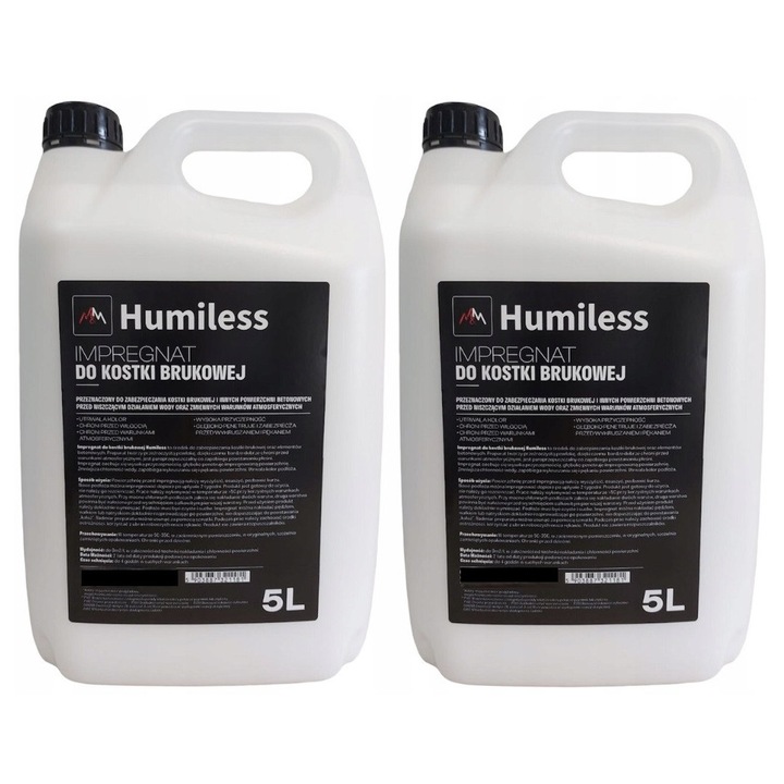 Humiless impregnáló térkövekhez és betonelemekhez, 2x5L, átlátszó, hatékonyság akár 9m2/l